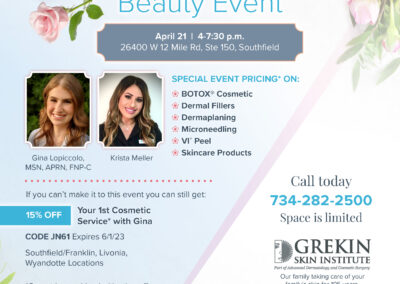 Spring Beauty Dermatogical Event Jewish News Ad