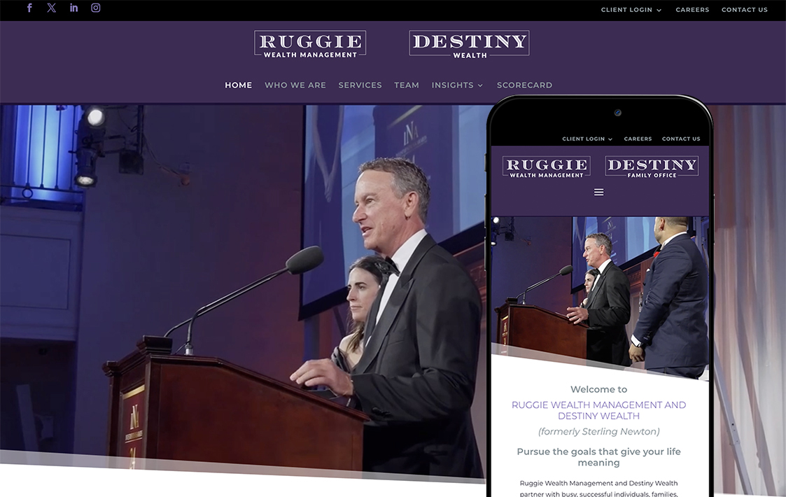 Ruggie Wealth Management Website Design Ruggie Wealth Management Website Design