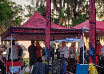 Wun Fun Cru Tent and Feather Flags