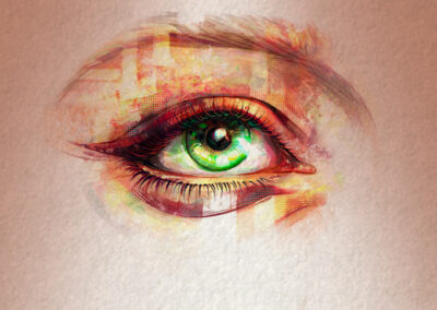 Eye illustration for Avatarix logo