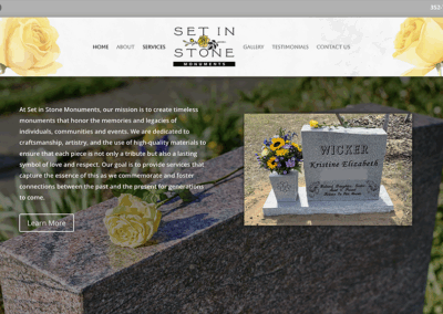Set In Stone Monuments Website