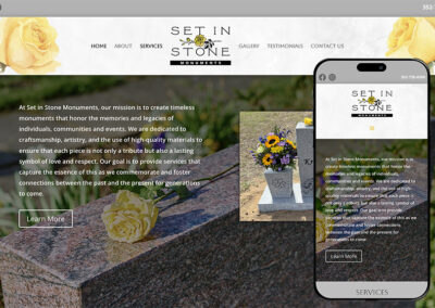Set In Stone Monuments Website
